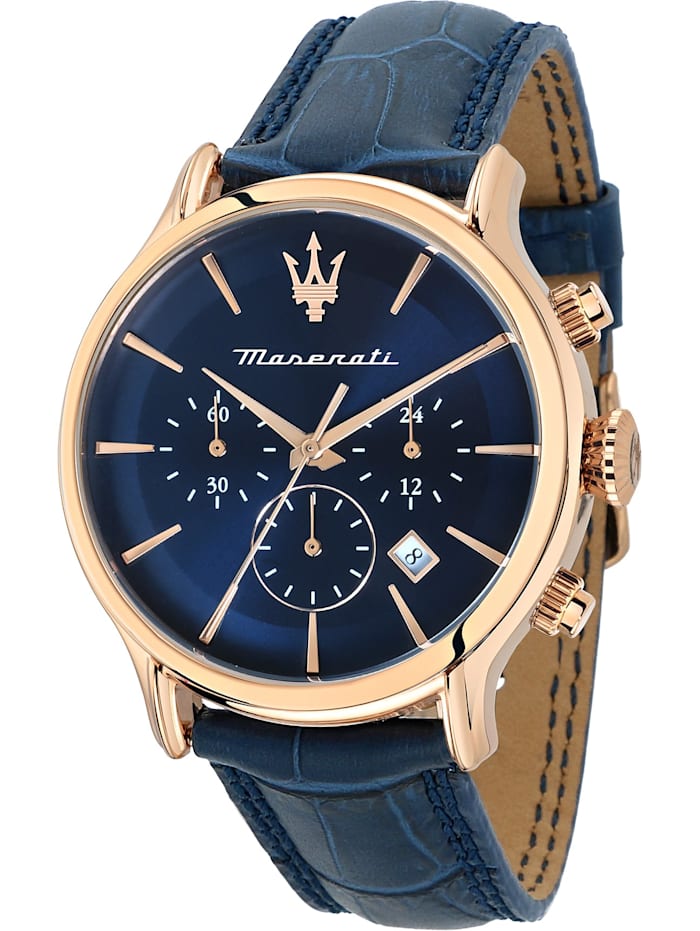 Maserati Herren-Uhren Analog Quarz, roségold