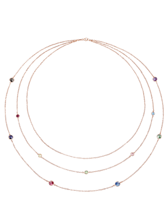 AMY VERMONT Halsband med Swarovskikristaller, Silverfärgad