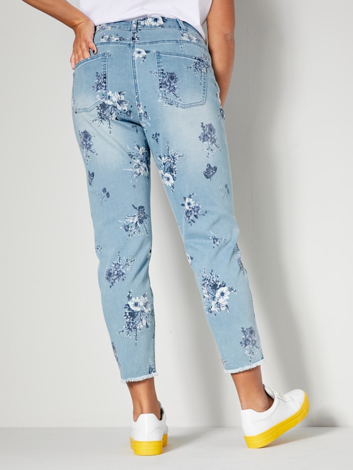 Jeans mit Blütenprint