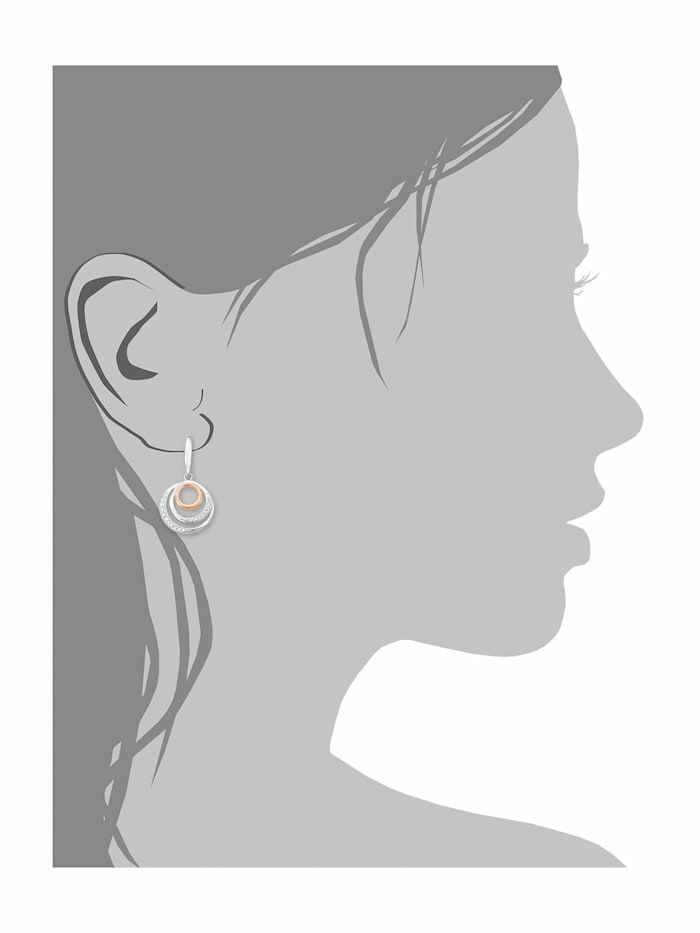 Ohrhänger für Damen, Sterling Silber 925, Zirkonia (synth.)