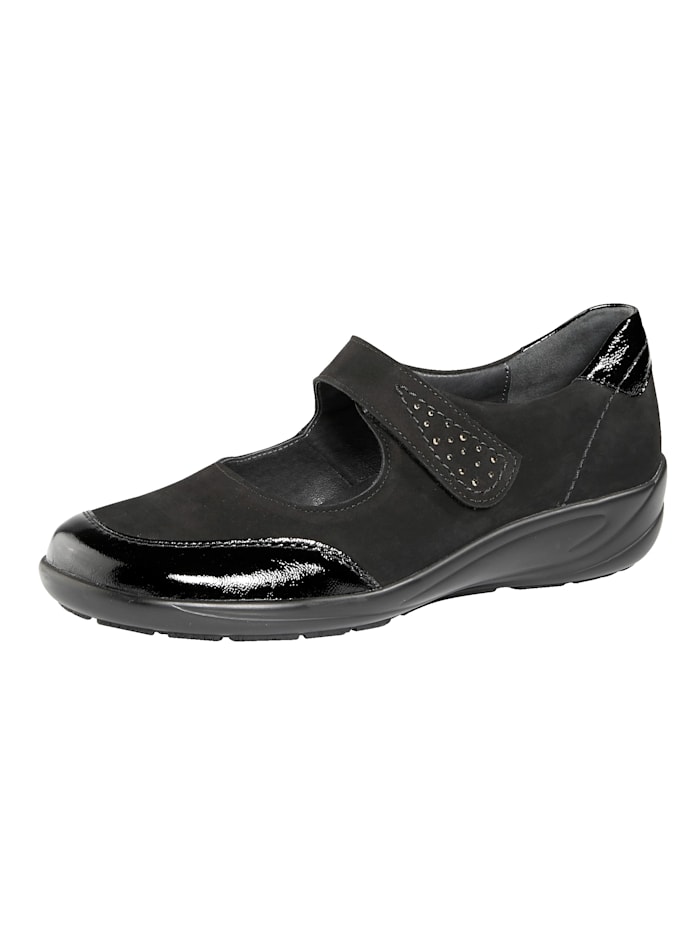 Semler Slip-on shoes with removable insole, Black