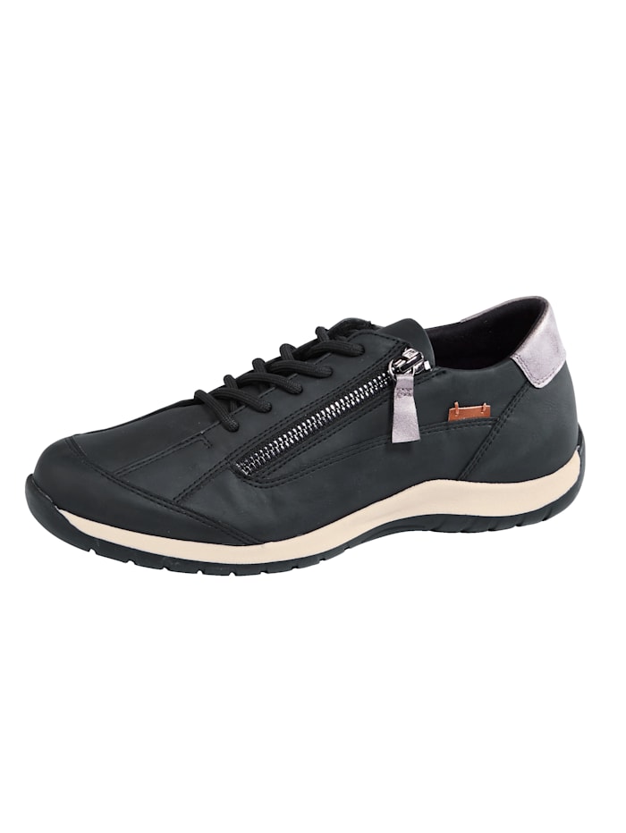 Liva Loop Sneakers avec glissière côté au cou-de-pied, Noir