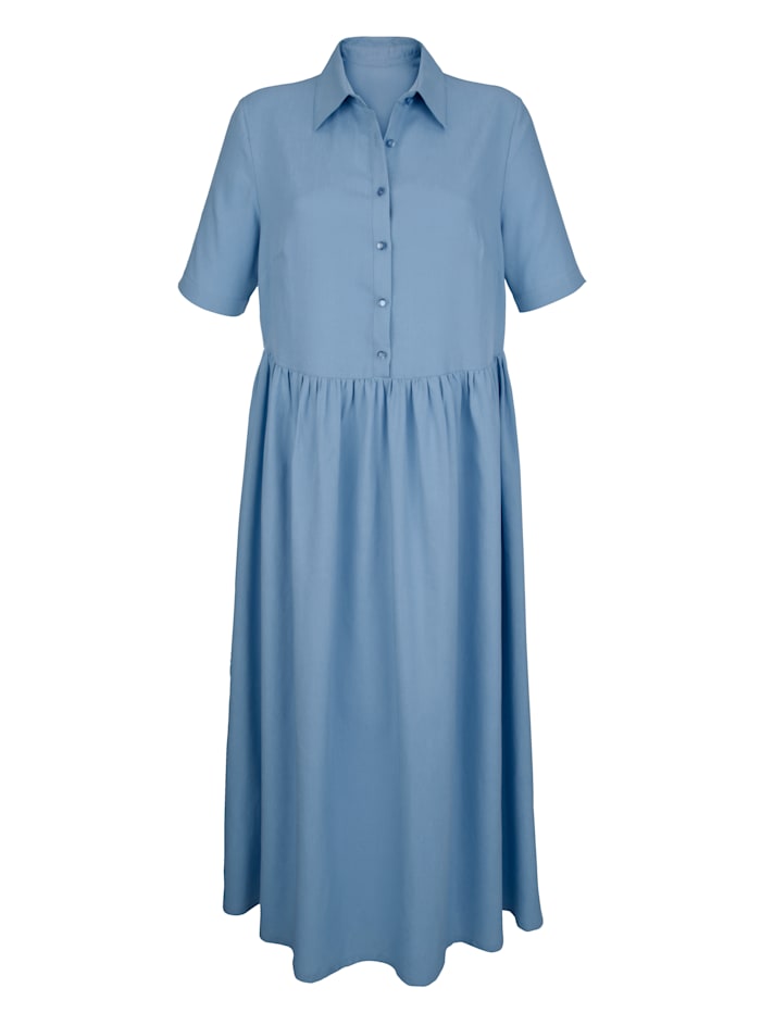 Delmod pure Kleid aus Leinen und Lyocell, Rauchblau