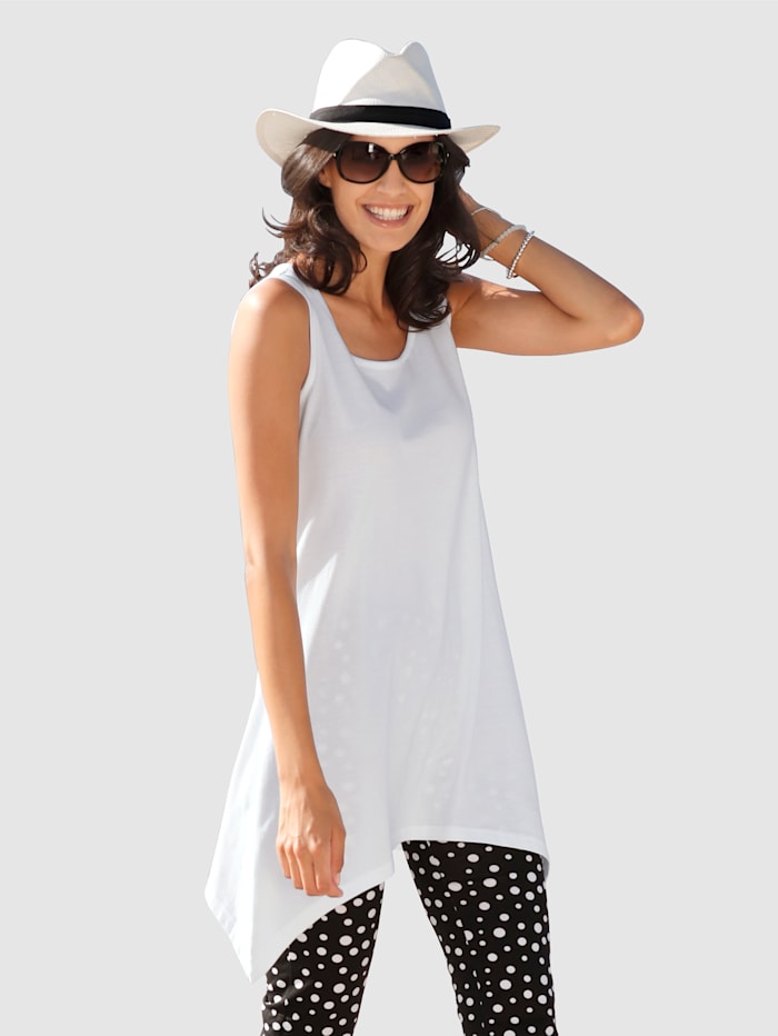 Maritim T-shirt de plage avec base en pointes, Blanc