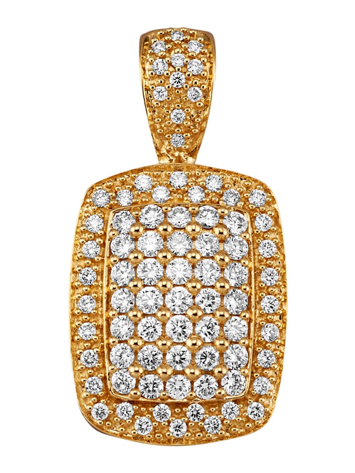 Amara Diamants Pendentif avec brillants, Coloris or jaune