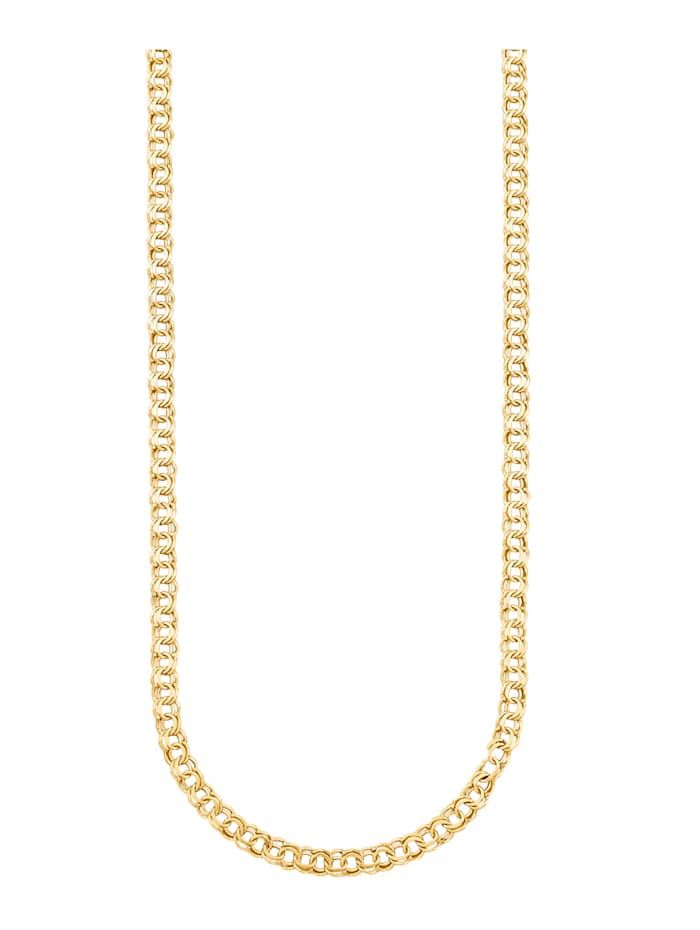 KLiNGEL Halskette in SIlber 925 45 cm, Gelbgoldfarben