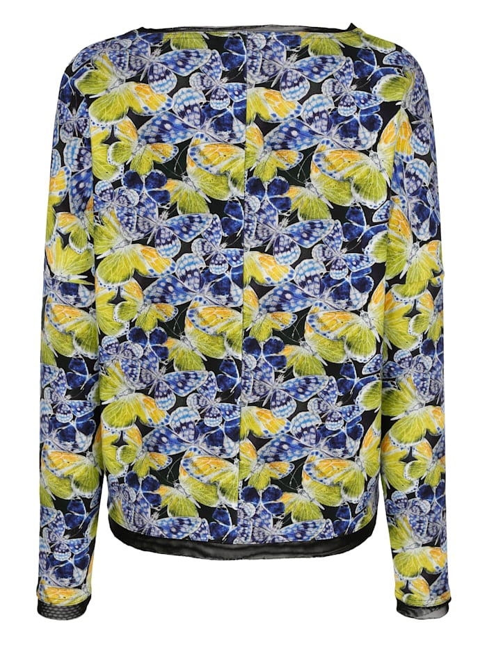 Sweatshirt mit allover Schmetterlings-Print