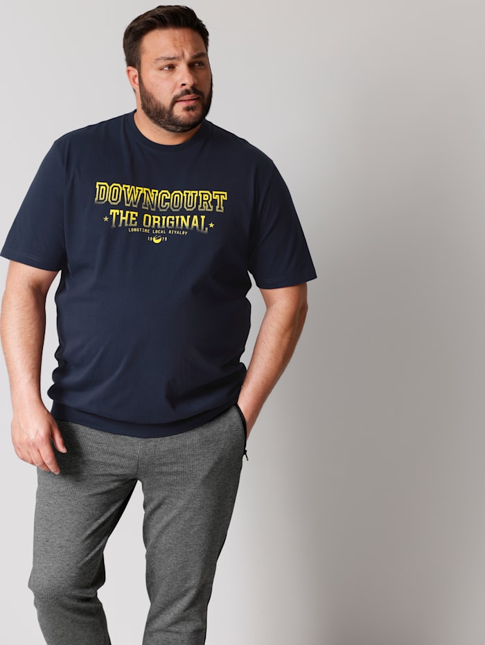 Men Plus T-Shirt Spezialschnitt, Marineblau