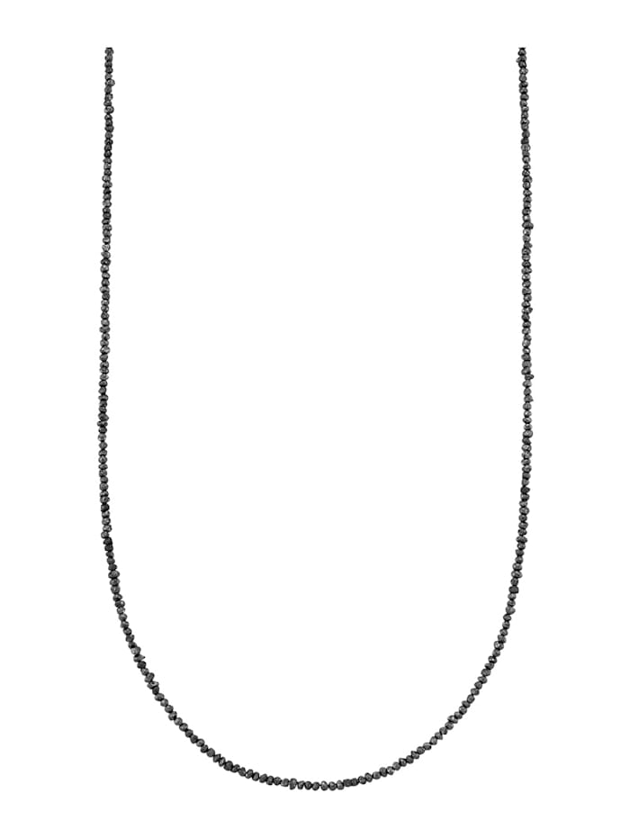 Halsband med rådiamanter, Svart