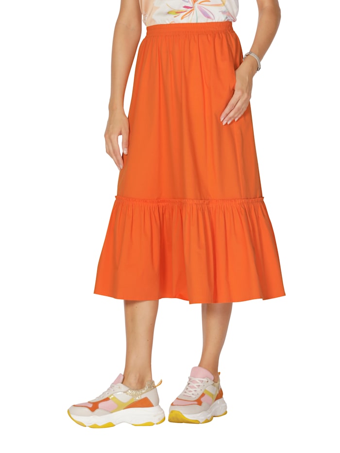 AMY VERMONT Rock in modischer Trendfarbe, Orange