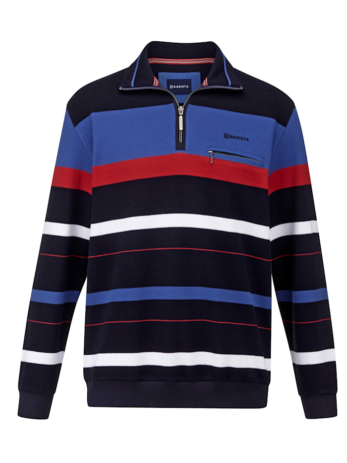 BABISTA Sweatshirt in Piqué-Qualität, Marineblau/Royalblau