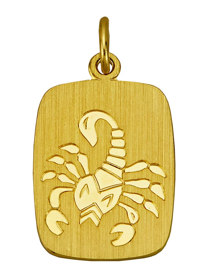 Hanger Sterrenbeeld Schorpioen, 8 kt., goudkleur
