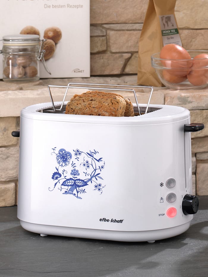 Automatik-Toaster SC TO 1080.1 Z, weiß mit blauem Zwiebelmusterdekor