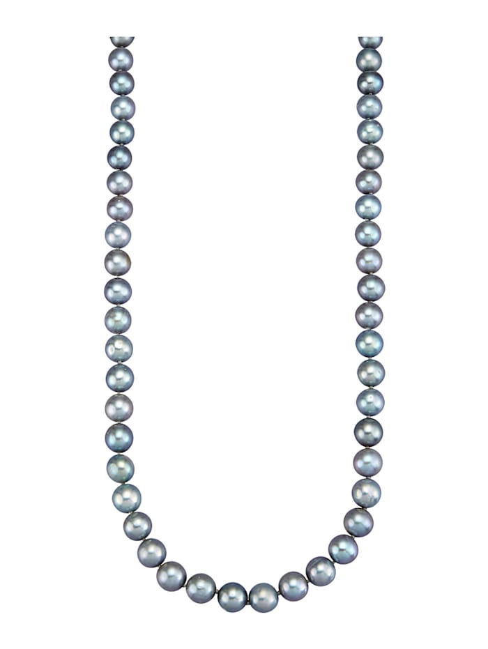 Amara Perles Collier en perles de culture d'eau douce, Gris