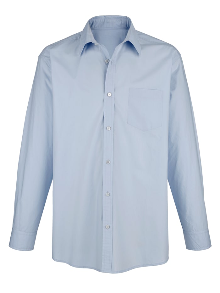 Roger Kent Overhemd van strijkarm materiaal, Lichtblauw