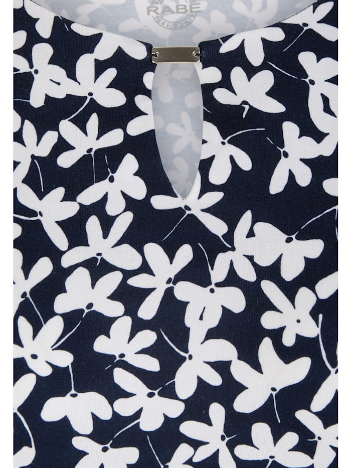 Shirt mit floralem Muster und Schmuckdetail