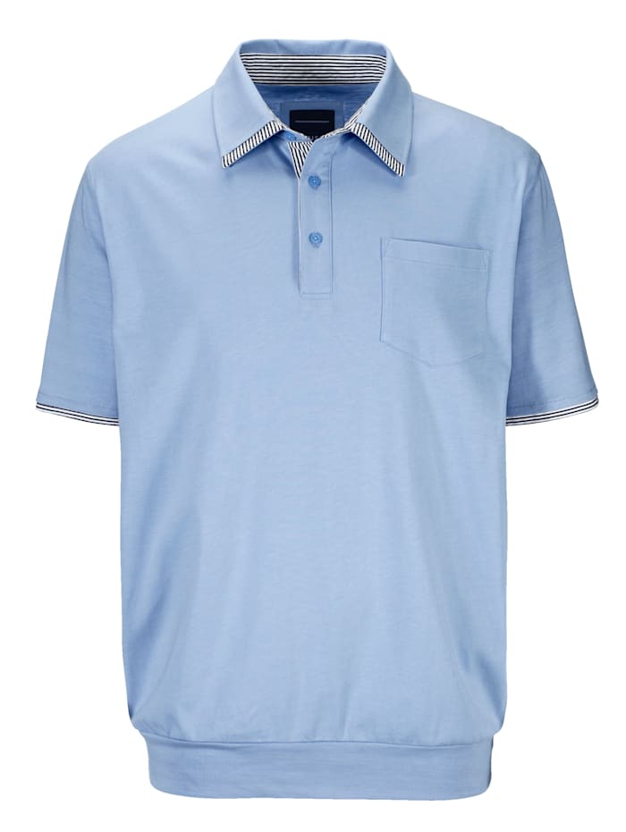 BABISTA Shirt met dubbele kraag, Lichtblauw