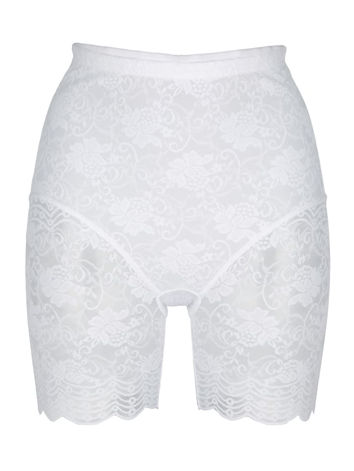 Sassa Mode Lange boxershort in licht corrigerend model, wit