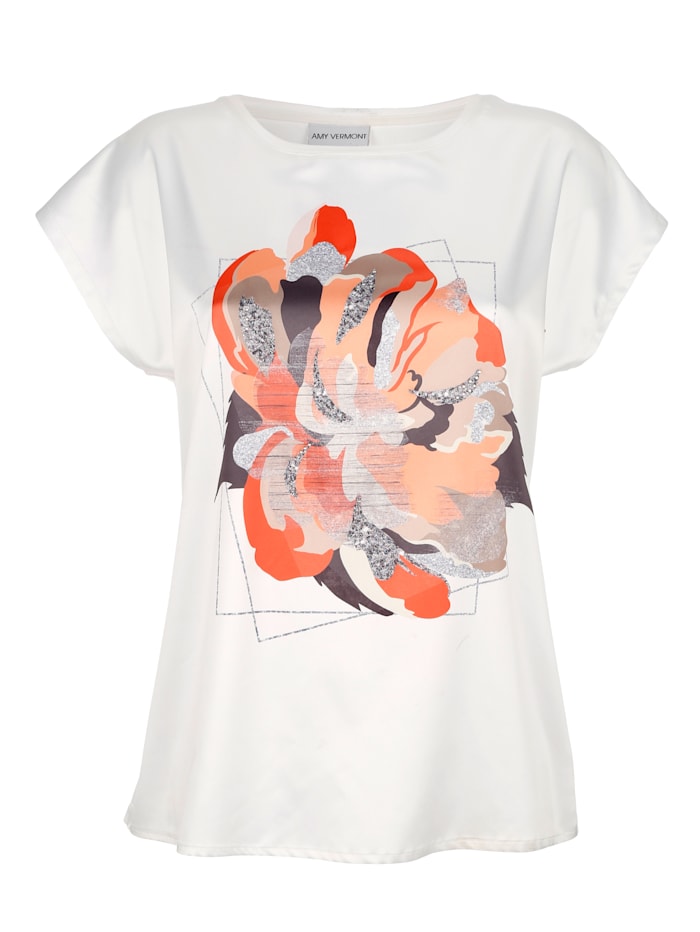 Shirt met trendy bloemenprint