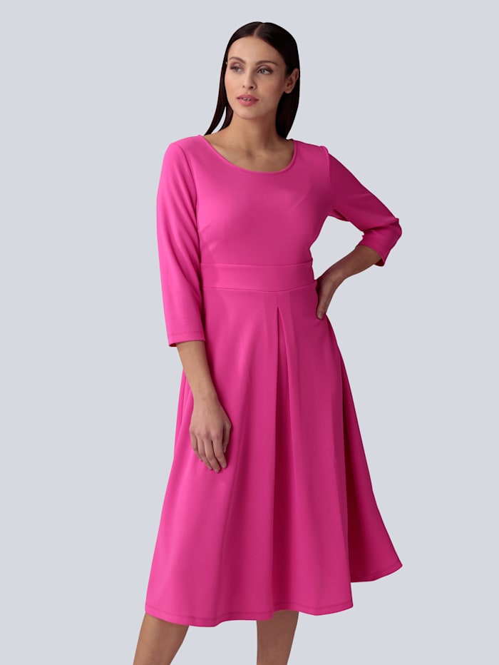 Plisseerock mit Gummibund pink/orange Alba Moda Damen Kleidung Röcke Faltenröcke 