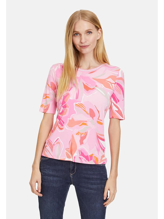 Betty Barclay Basic Shirt mit Print, Pink/Rosa