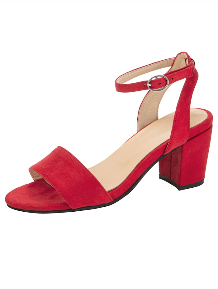 Sandale in trendiger Optik, Rot