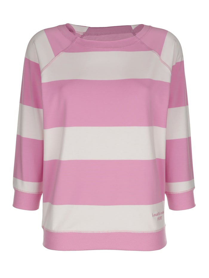 Louis & Louisa Shirt aus der Serie "PURE", Pink/Weiß