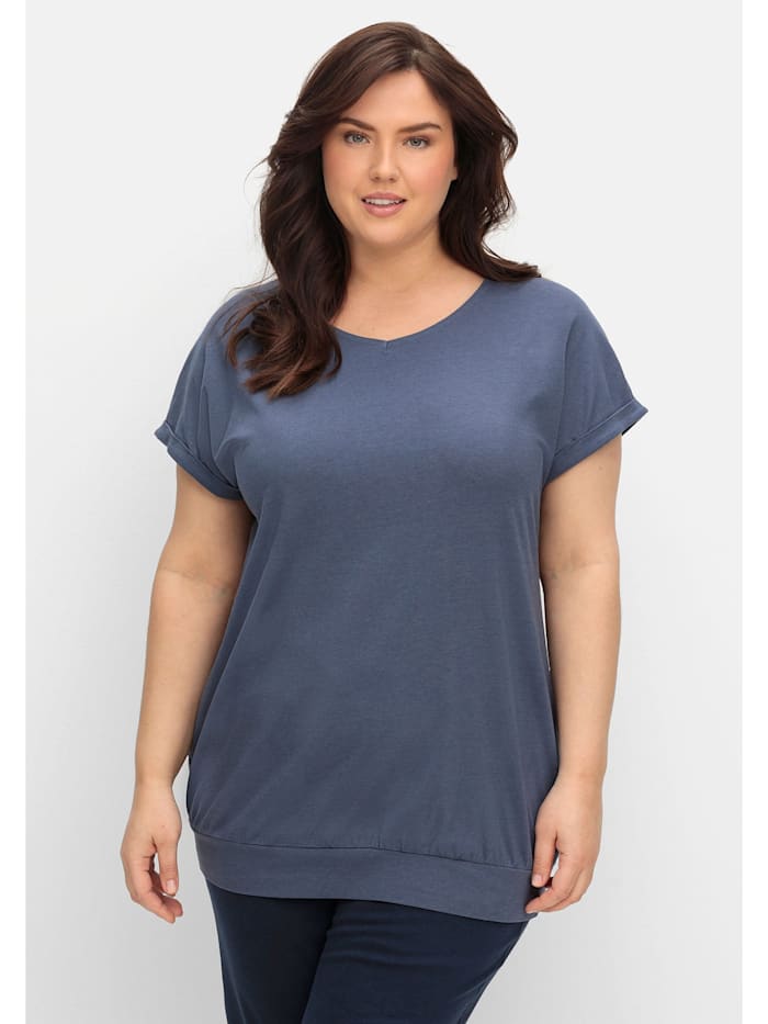 Sheego Oversized-Shirt, indigo