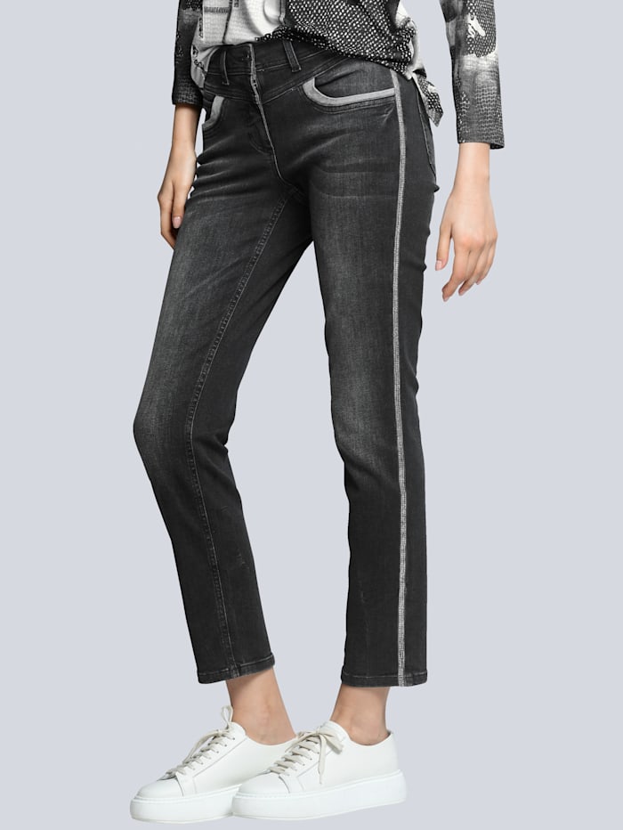 Alba Moda Jean de coupe mode 5 poches, Grey