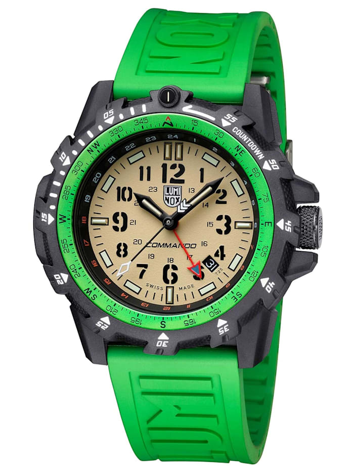 Luminox Herren-Armbanduhr Commando Grün, Braun