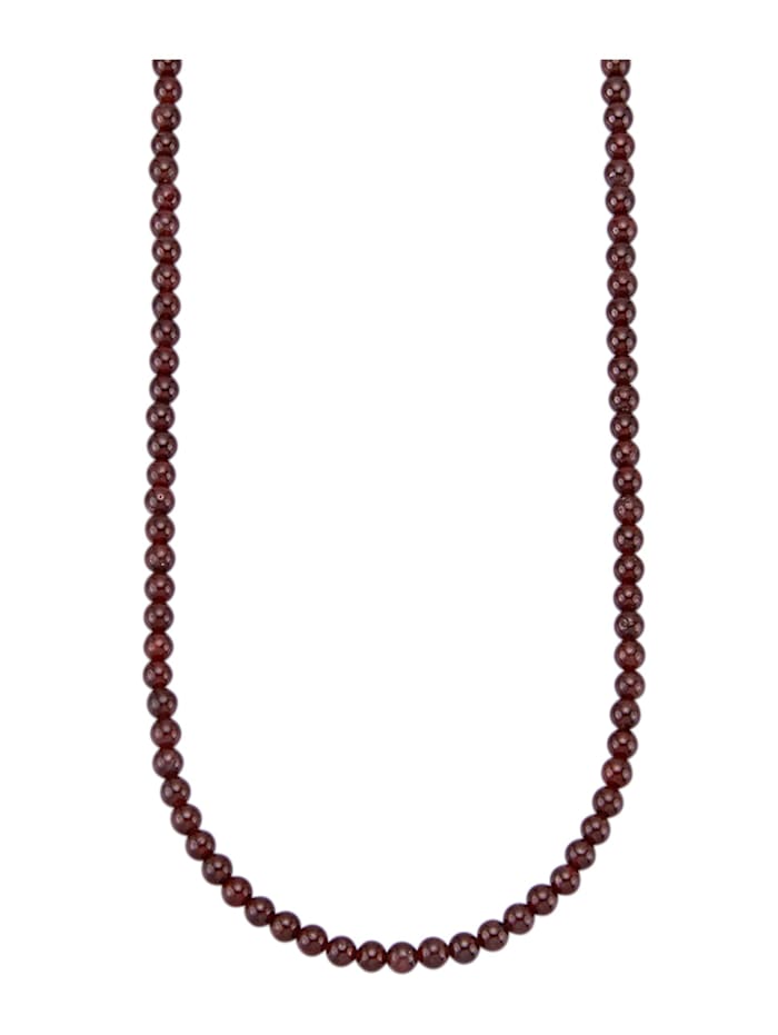Collier mit Granat-Steinen in Silber 925, Rot
