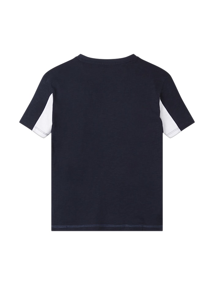 T-Shirt aus Bio-Baumwolle mit Color Blocking