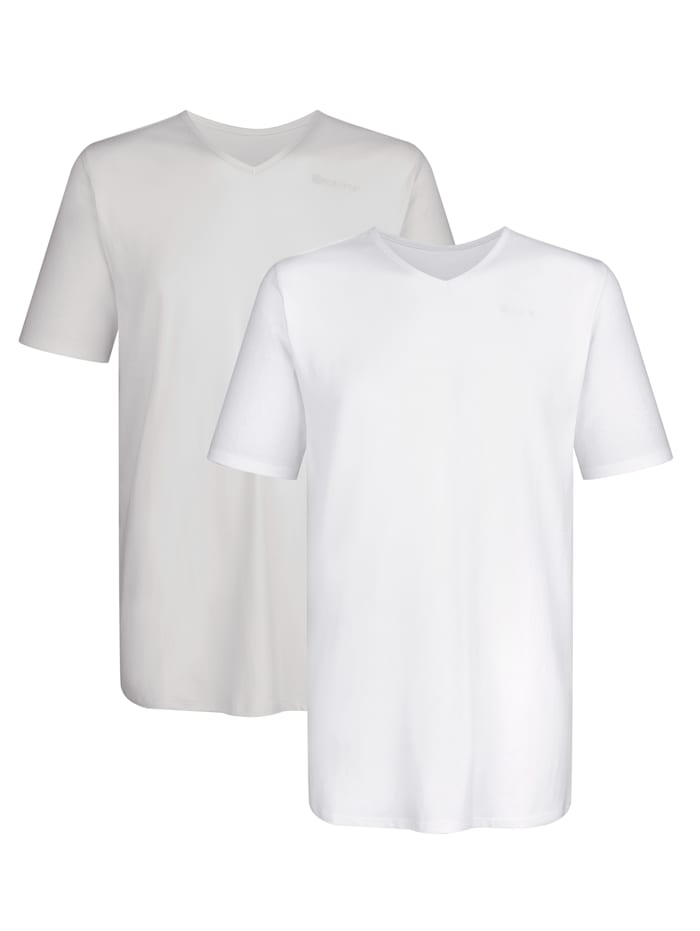 BABISTA T-shirts par lot de 2, Blanc/Gris