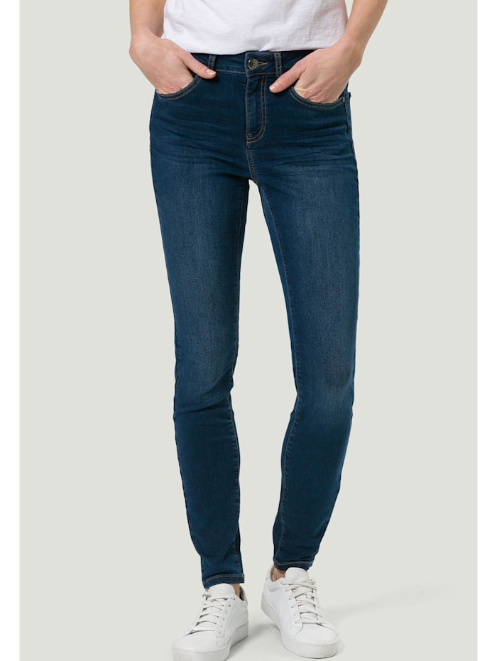 zero Jeans Padua Regualr Fit 30 Inch, mid blue authentic wash
