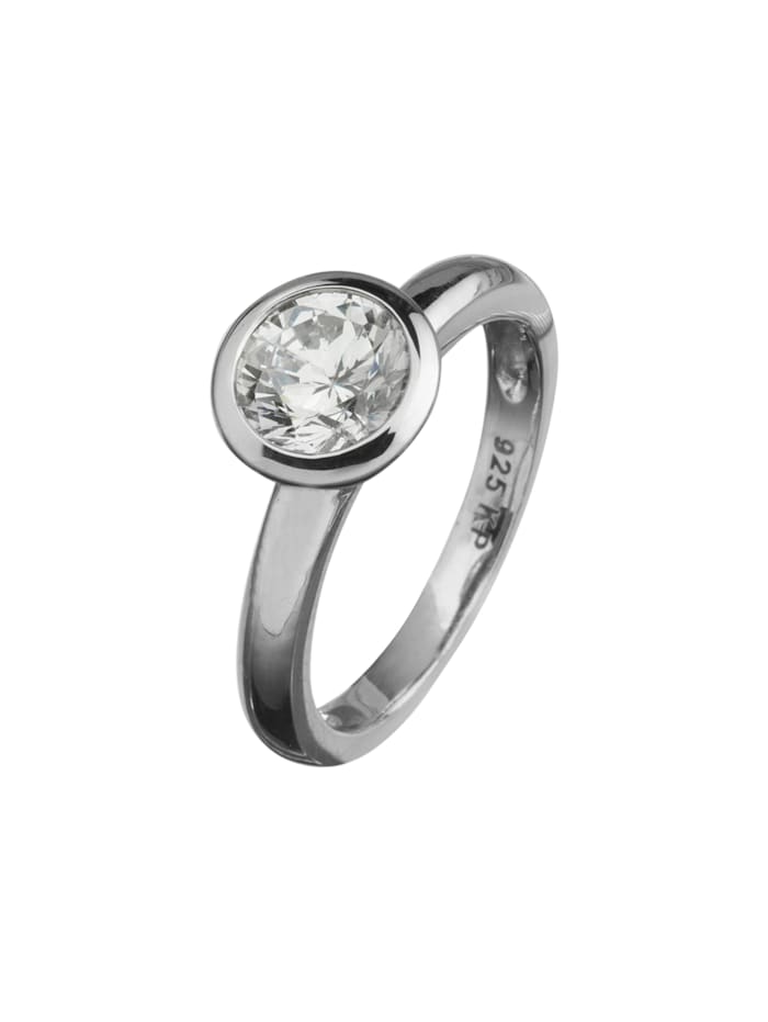 Celesta Ring 925/- Sterling Silber Zirkonia weiß Glänzend, weiß