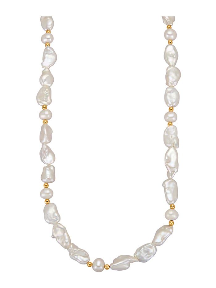 Amara Highlights Halskette mit Süßwasser-Zuchtperlen, Weiß