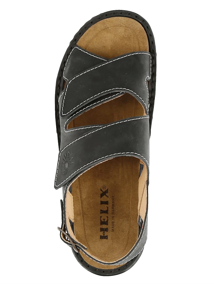 Sandale mit auswechselbarem Lederfußbett