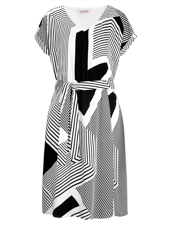 Kleid im grafischen Print allover