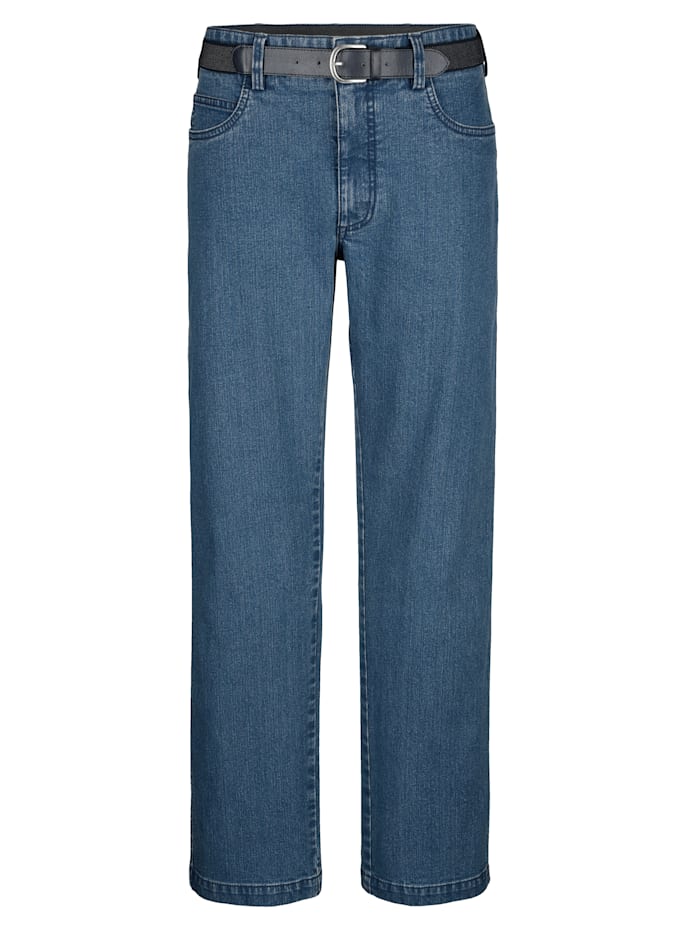 Roger Kent Jeans met bijpassende riem, Blauw