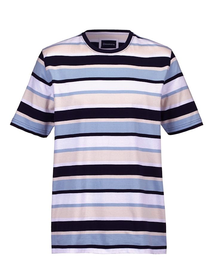 BABISTA T-Shirt mit garngefärbten Streifen, Blau/Rosé