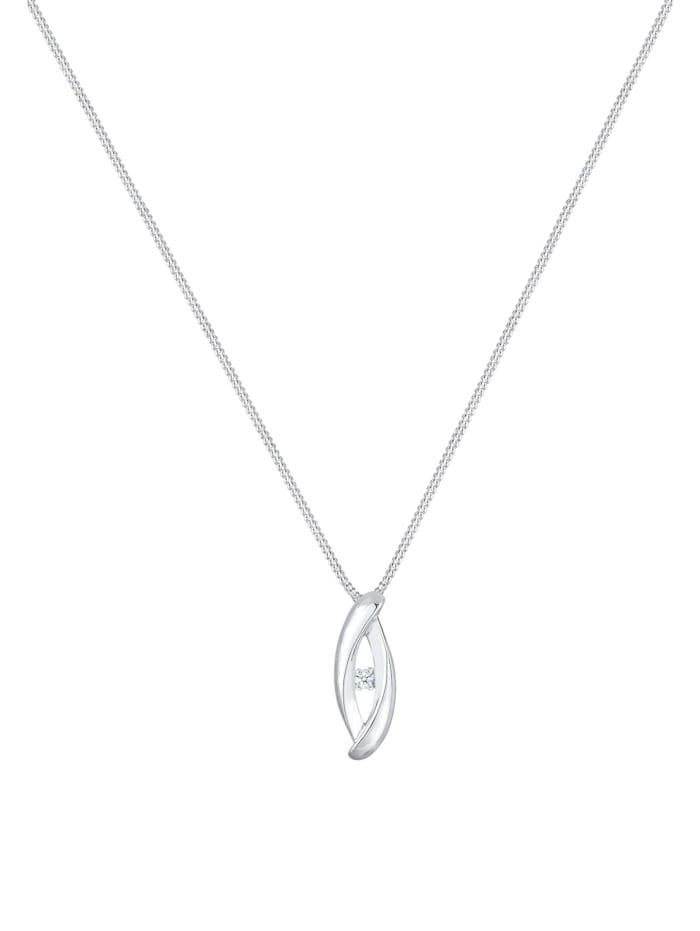 Halskette Infinity Klassik Diamant (0.03 Ct.) 925 Silber