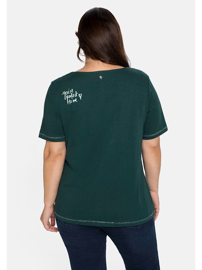 T-Shirt mit Print hinten auf der Schulter