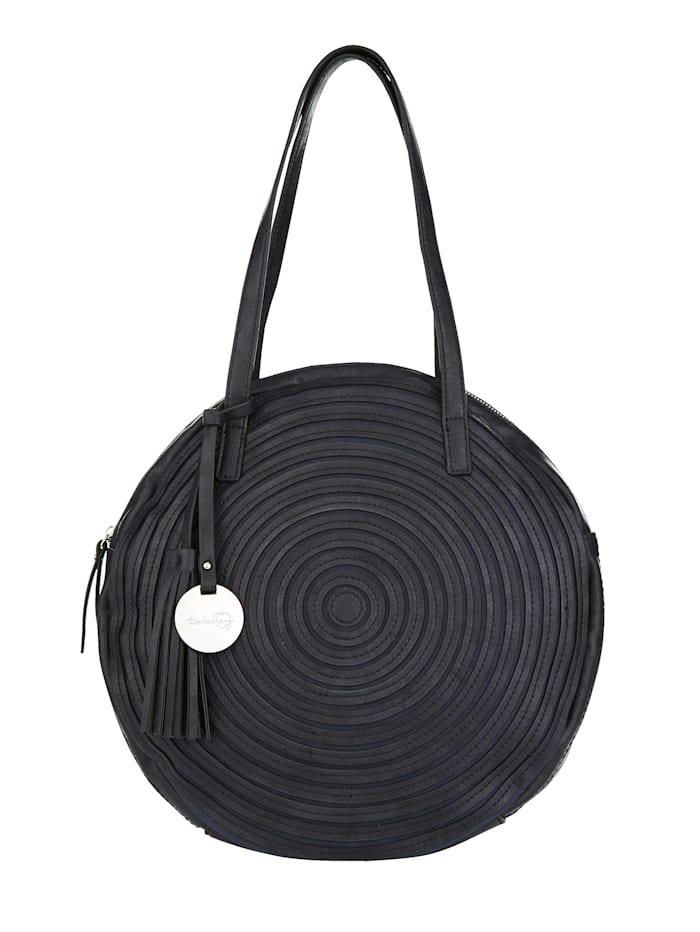 Taschenherz Handtasche in runder Formgebung, Dunkelblau
