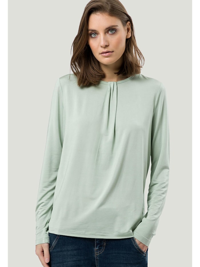 zero Shirt mit Rundhalsausschnitt, sage green