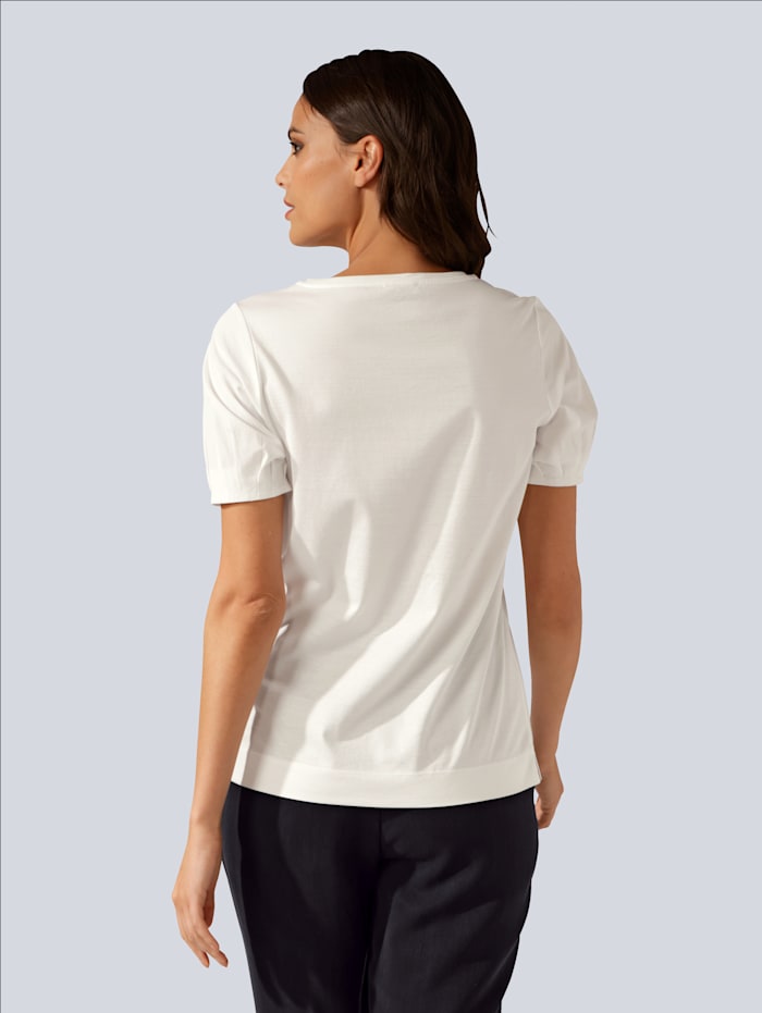 T-shirt avec plis aux manches