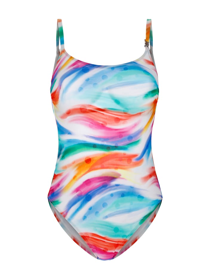 Badeanzug in sommerlichem Farbverlauf