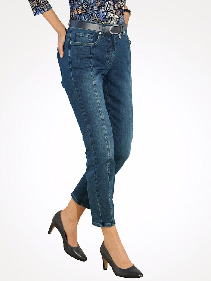 MONA Jeans in 5-Pocket-Form, Blau