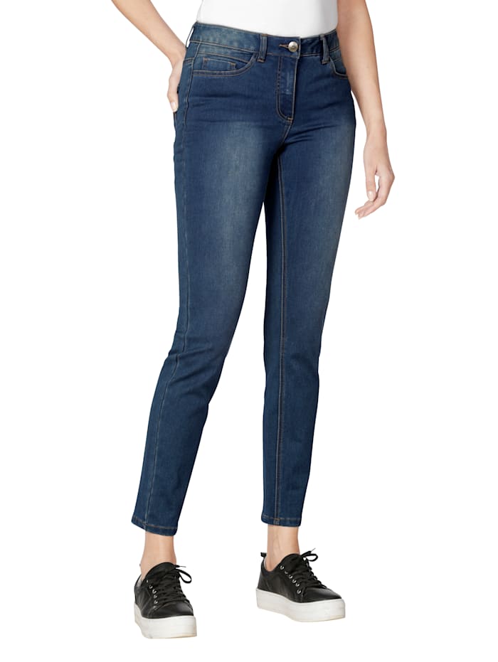 AMY VERMONT Jeans mit dezenter Waschung, Dark blue