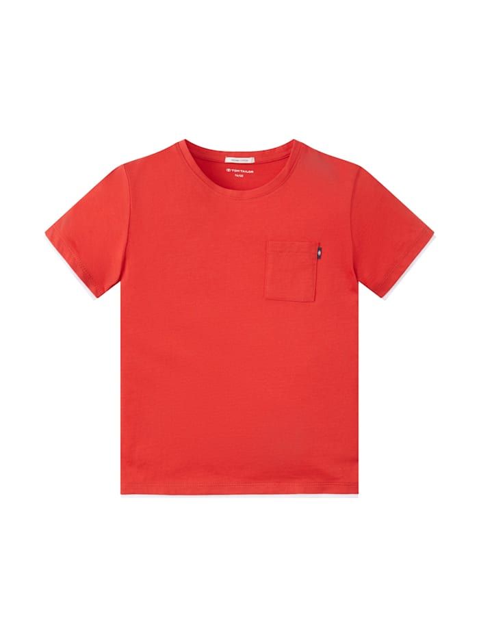 Tom Tailor T-Shirt aus Bio-Baumwolle, Clean Red