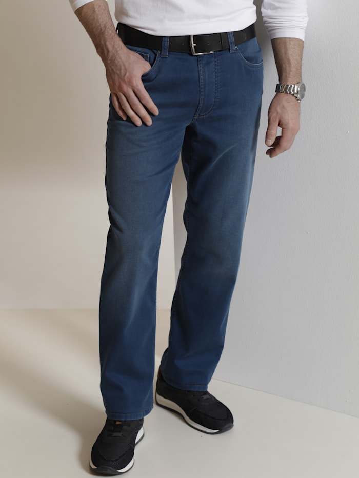 BABISTA Jeans met elastische bandinzetten opzij, Blauw
